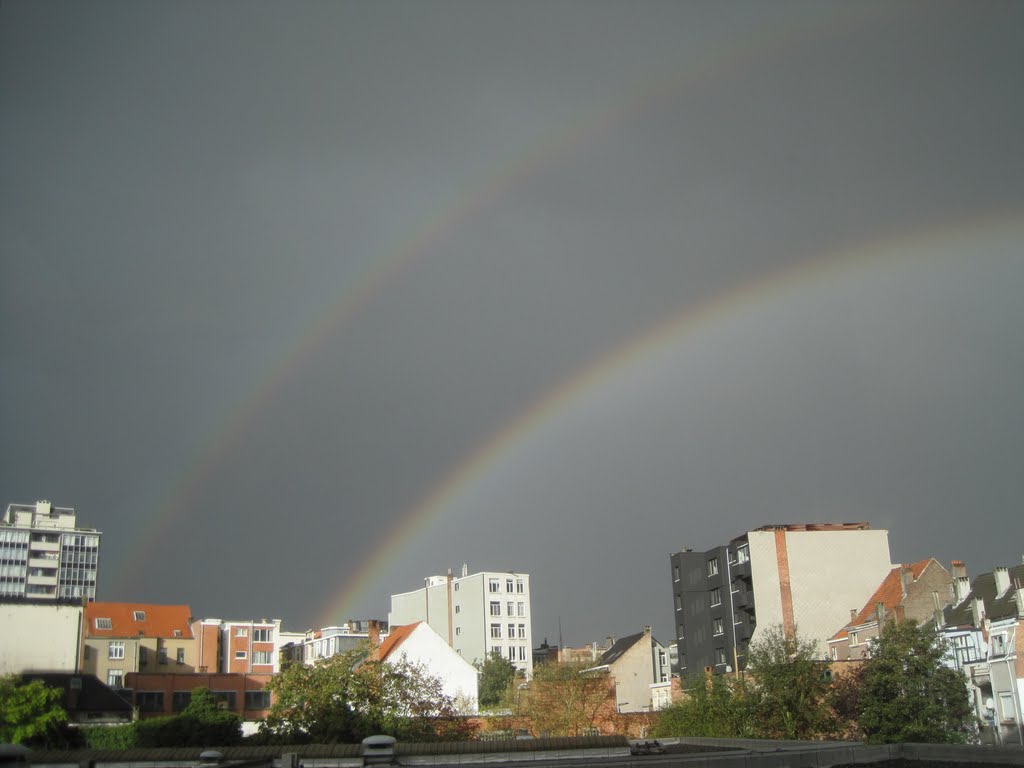 Antwerpen dubbele regenboog by Kristel D.