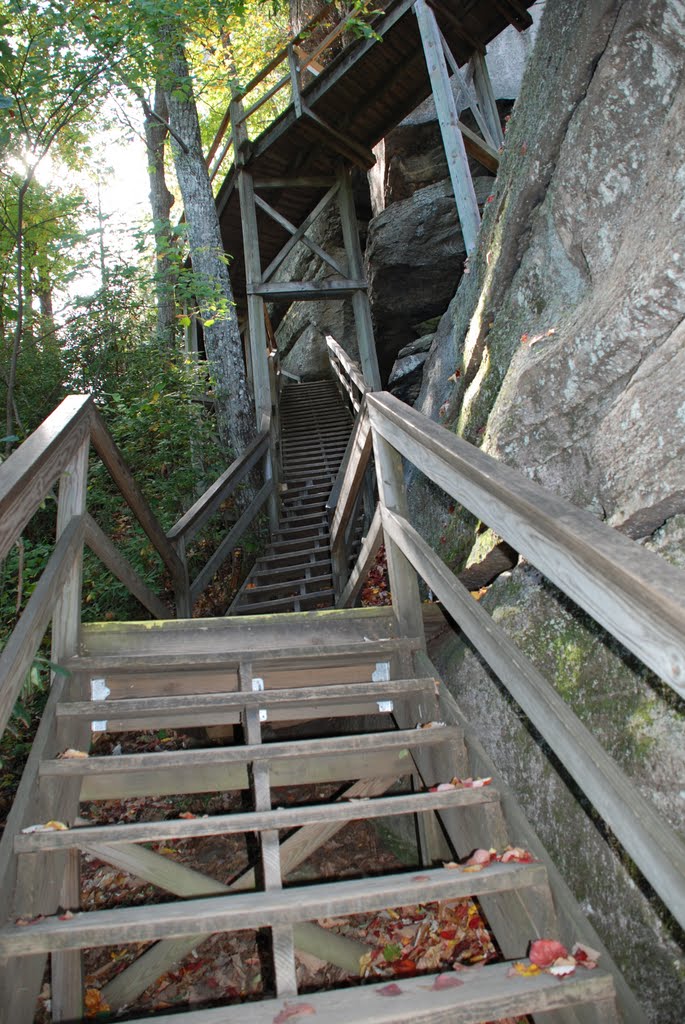 The climb to Chimney Rock by Dave Rudloff