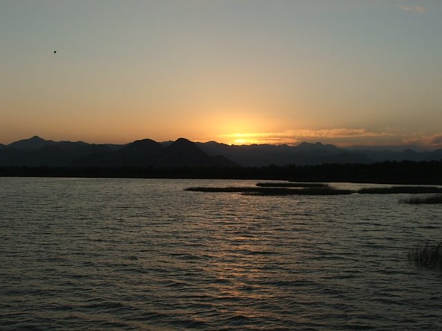 Sunset on Skadar by Boljevic