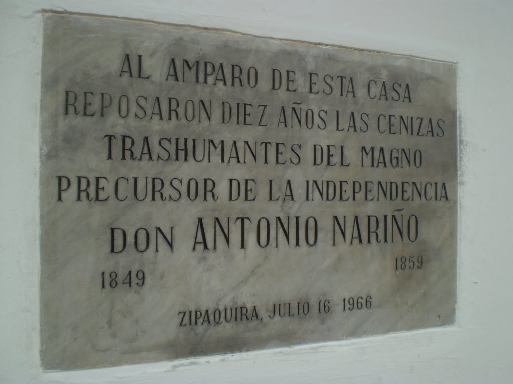 Casa donde descansó Antonio Nariño en 1849. by Arley1986