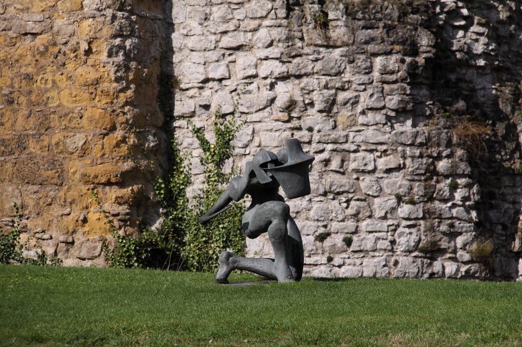 Helmsley Castle, South Outer Bailey Ticket Inspector by Graham Turnbull