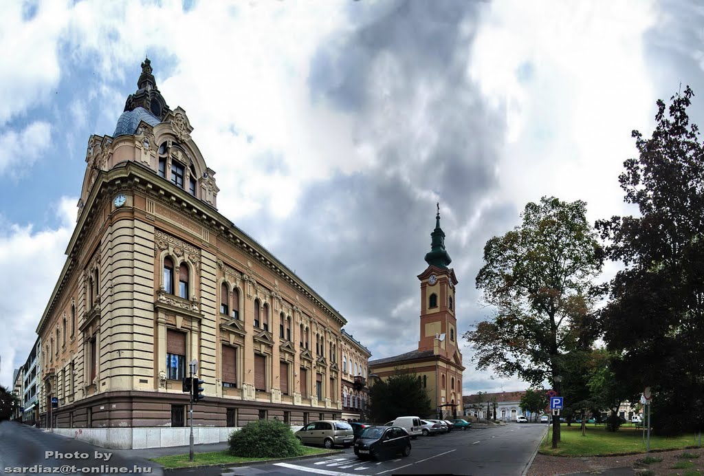 Church... Deák Ferenc tér - Nagykanizsa DSC_2663-2666 Panorama-1 by A. Zoltán Sárdi (pho…