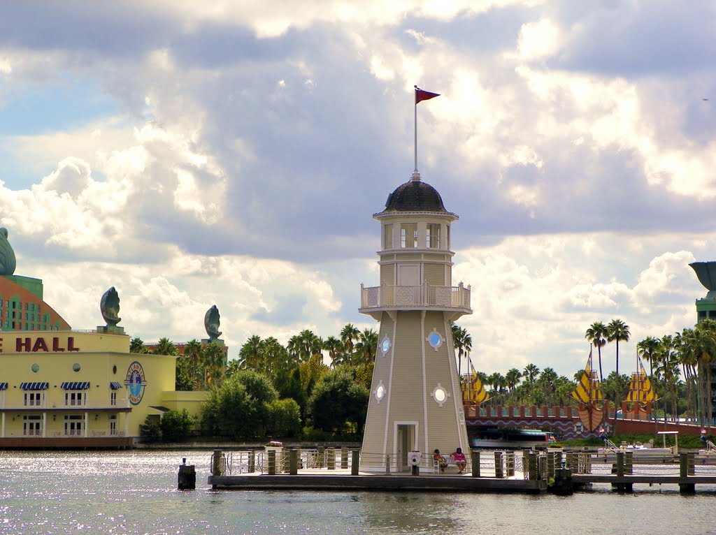 Disney Beach & Yacht Club Resort's Lighthouse & Pier by Joe Reale