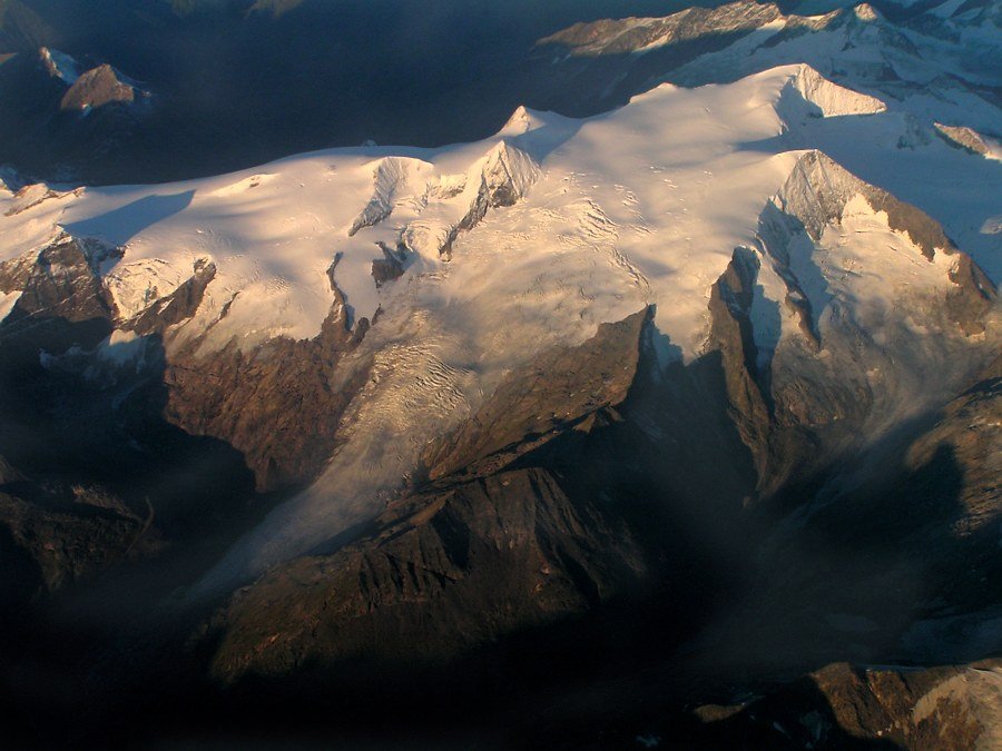 Großvenediger - aerial view by Klaus Robl