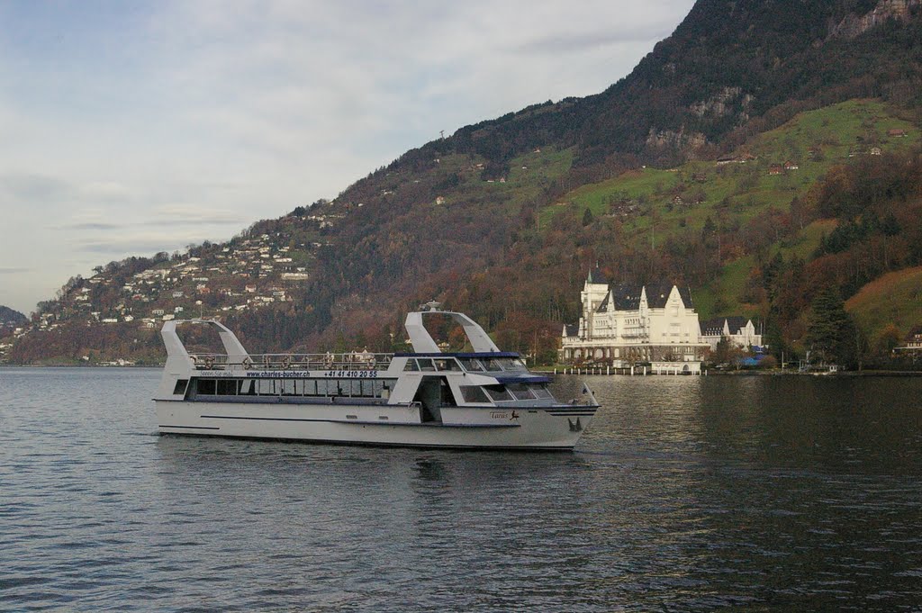 Vitznau, Switzerland - lake boat Taras - Park Hotel by M Ca