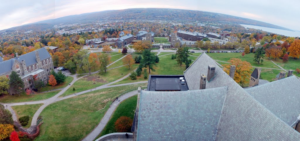 Cornell University at Ithaca from MacGraw Tower by school_1106