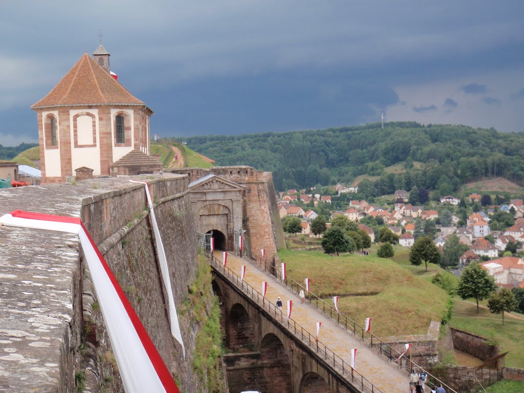 The main gate to the citadel-Bitche(france) by Steven en Hanneke