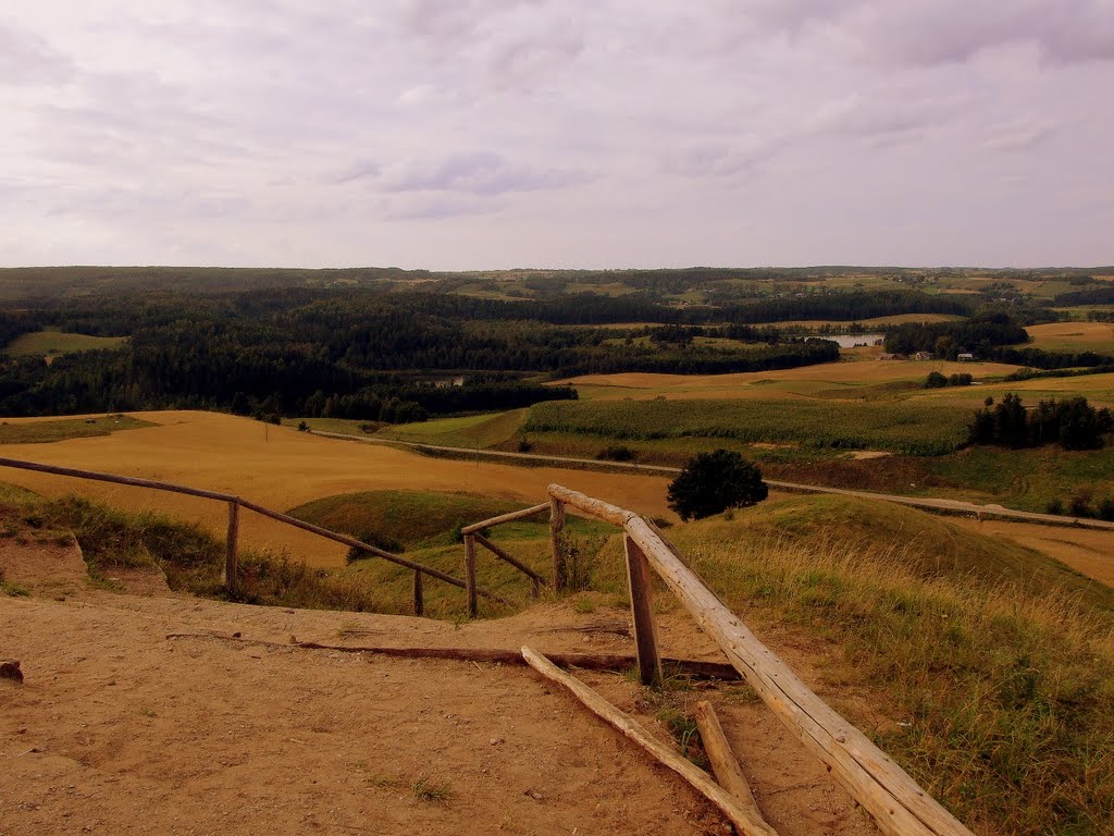 View from Cisowa mountain. Suwalki Landscape Park. by Tomasz Dziemian