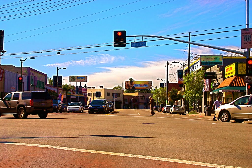 Sunset and Alvarado Blvds., Los Angeles, CA by MICHAEL  JIROCH  &  www.michaeljiroch.com