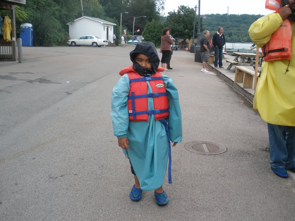 Teerth on his way to ride the Jet Boat in Niagara Falls-Sept 2010 by rajeshiyer