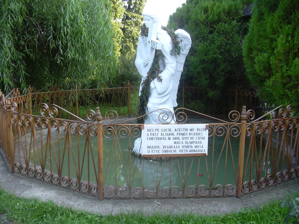 Old statue at Varatec Monastery by Mater Dolores