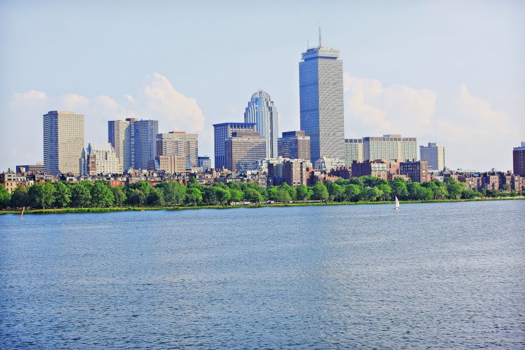 Prudential Building from Charles River, Boston, USA by Turicha