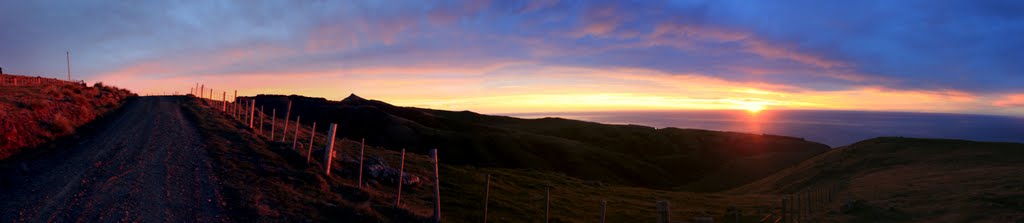 Sunrise Akaroa by SchokoPaul