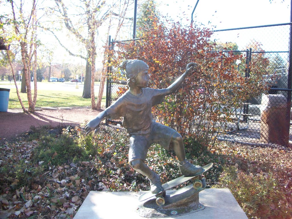 Skate Park Statue by Johnny Reyes