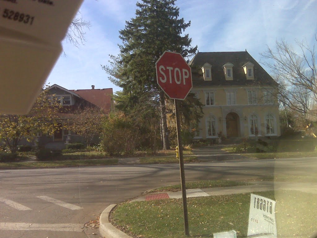 An affluent home in my neighborhood. New construction, French chateau design. by italianrondacat