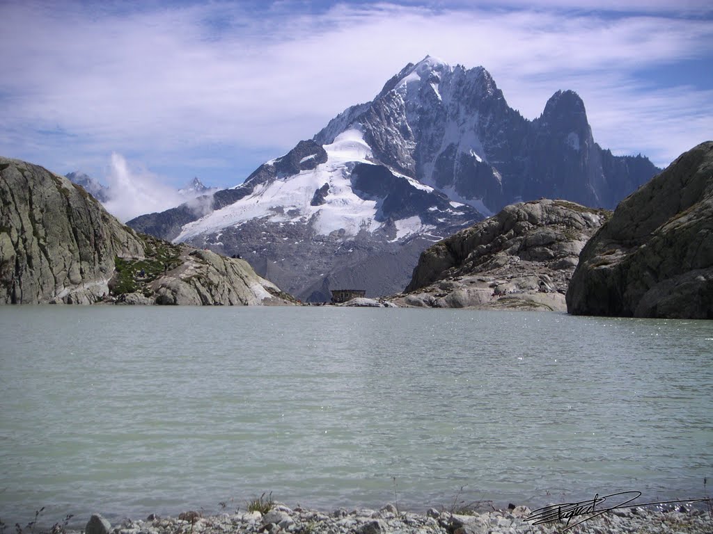 Aiguille Verte et les Drus vus du Lac Blanc by Xavier “Xav74” Xav