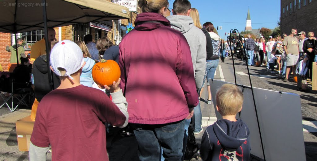 Got pumpkin, going to the back of the line - way up yonder! by ~jean~