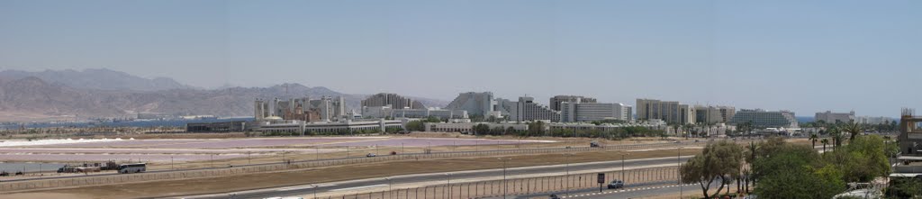 Panoramica hoteles de EILAT desde el Big Julio 2010 by eilat54