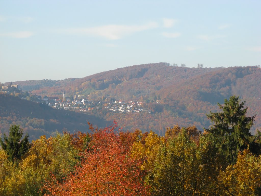 Lindenfels im Herbst/ Lindenfels autumn view by gmjkoenig