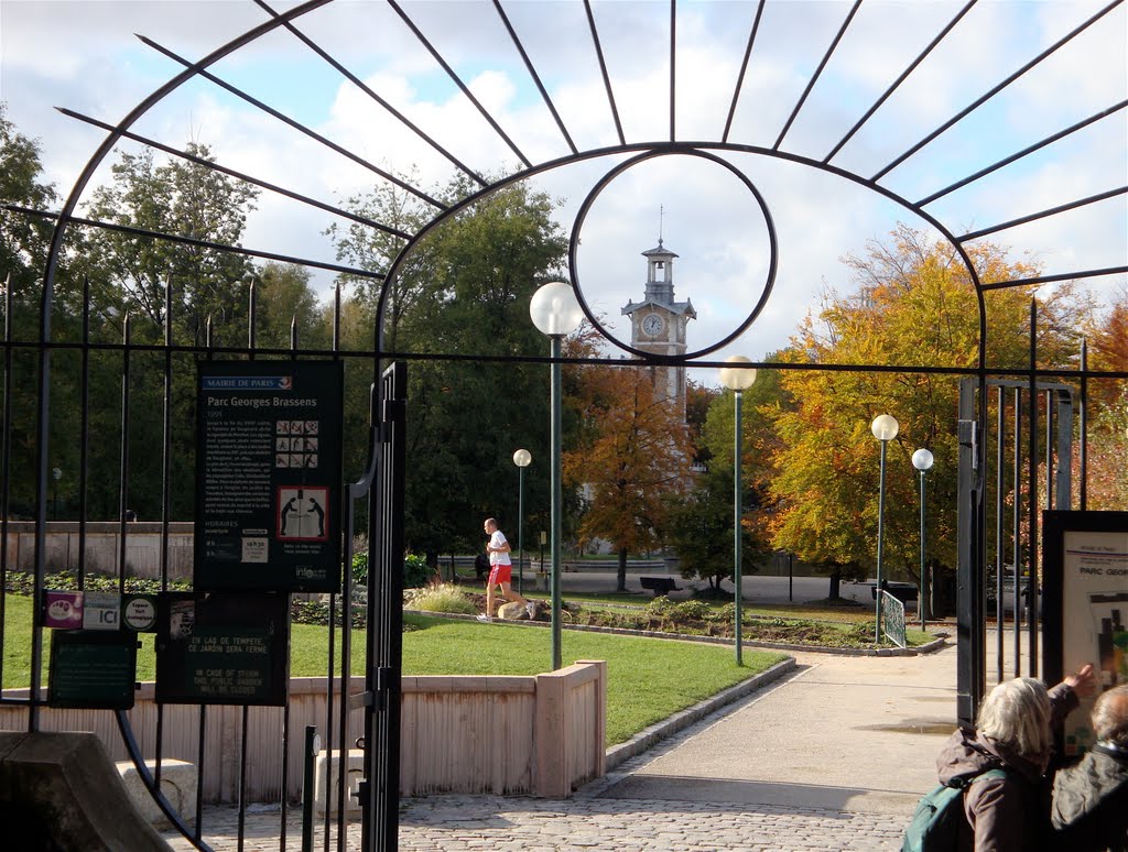 Entrée du Parc Georges Brassens by Ingrid RG