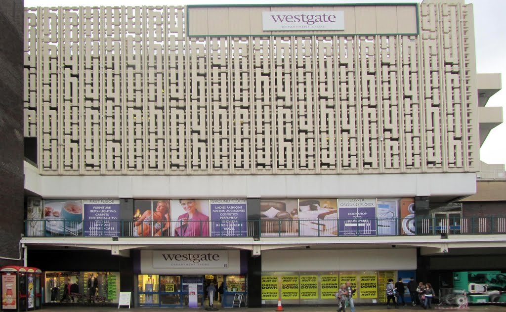 Westgate Departmental Store car-park, Merseyway, Stockport by © Phil Rowbotham