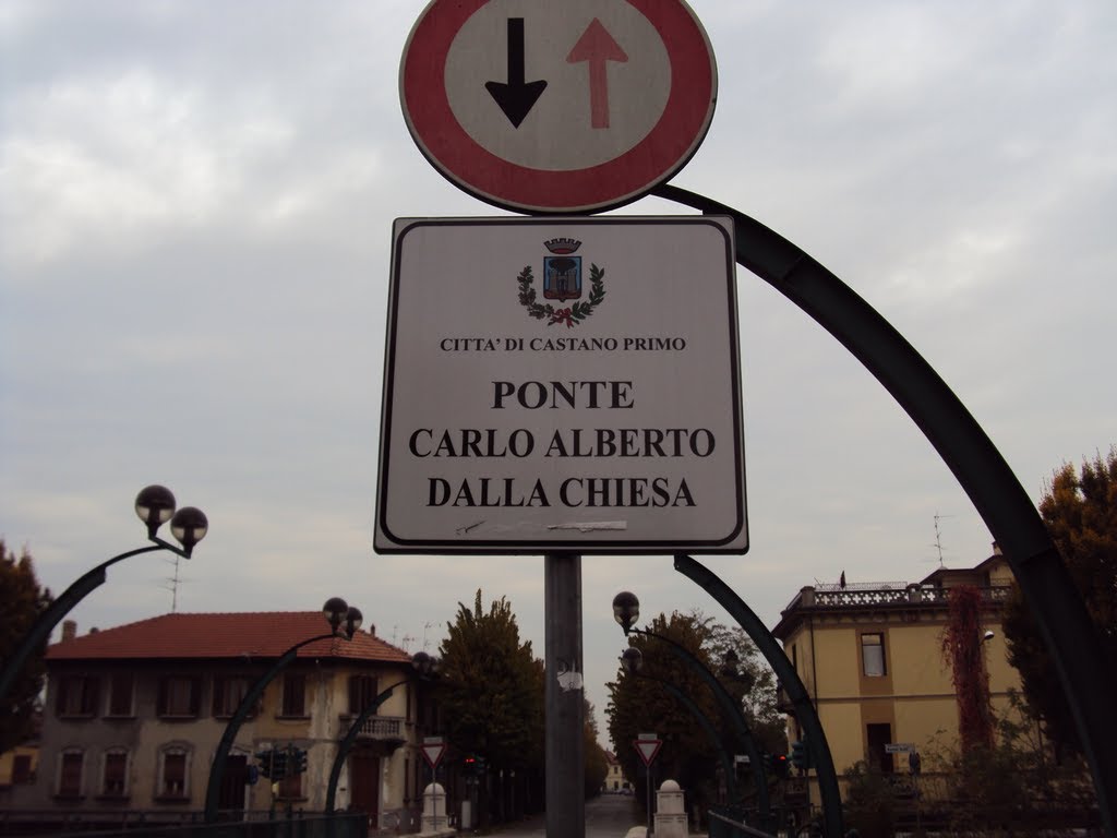 Ponte Carlo Alberto Dalla Chiesa Castano Primo su Canali Villoresi by LIMa City Planner