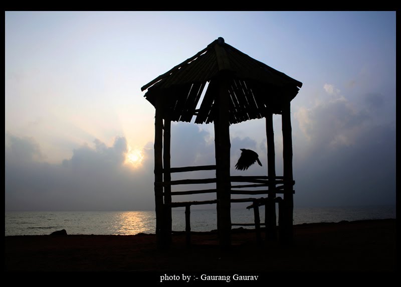 Sunrise at Pondicherry Rock Beach http://just-vagabond.blogspot.com/ by JustVagabond