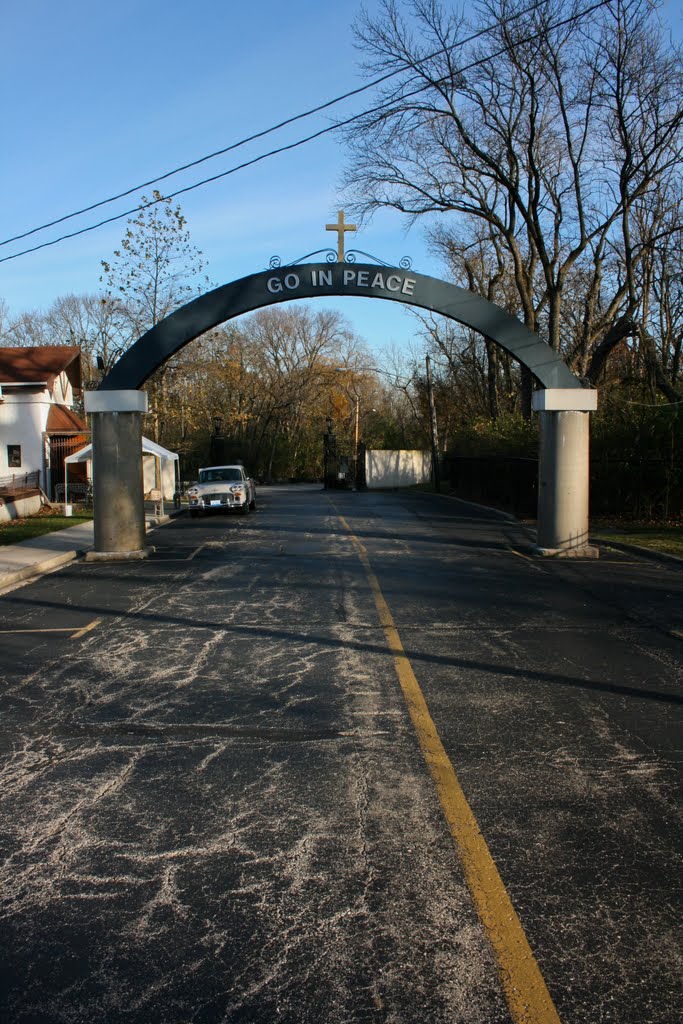 St. James Cemetery Front Entrance Looking Out (Facing North) by Evan Martin