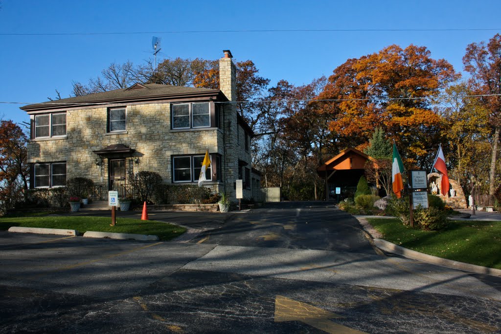 St. James Cemetery Building Across from Church (Facing West) by Evan Martin