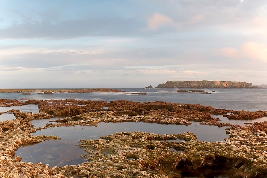 Point Hunter, at sunset, looking South at Nepean Island by TheDoc-AUS