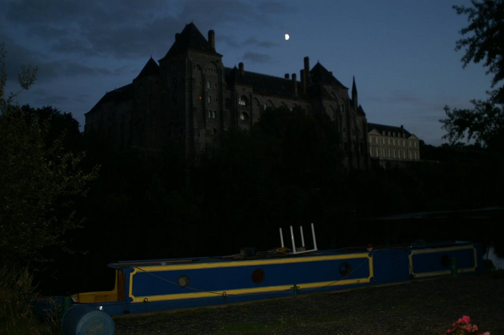 The Abbey at night by falconer Dave Long