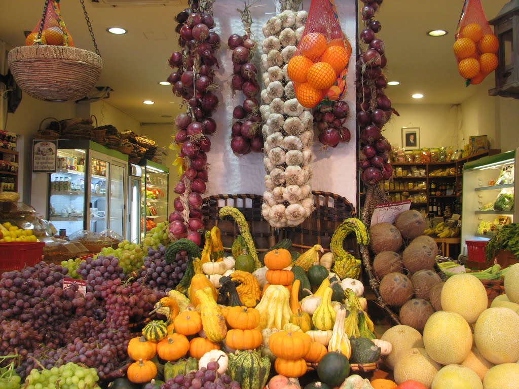 Fresh fruits at the market in Thessaloniki by Nameofrose