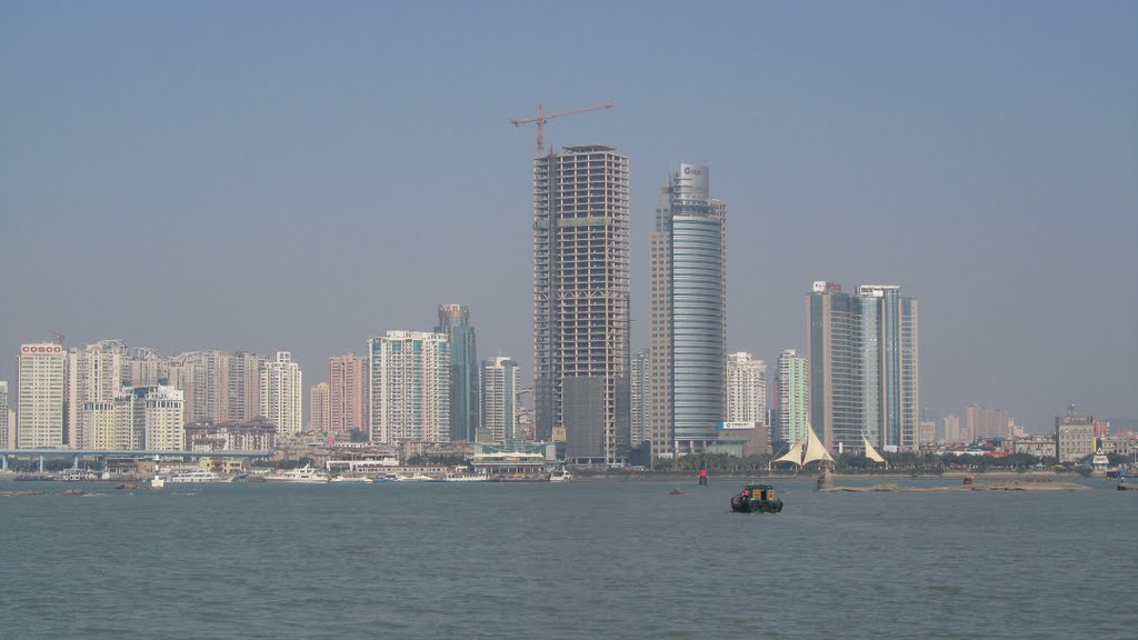 View of Xiamen Island from the ferry by HUANG Xin