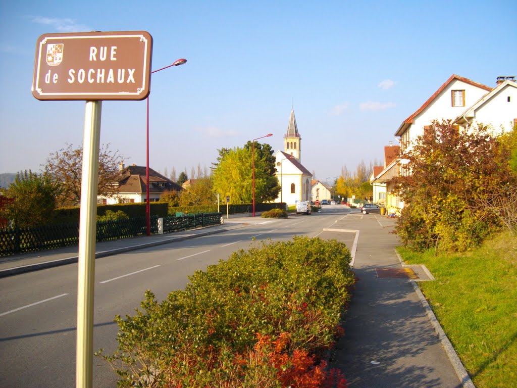 Temple sur la rue de Sochaux à Exincourt by Claudius B.