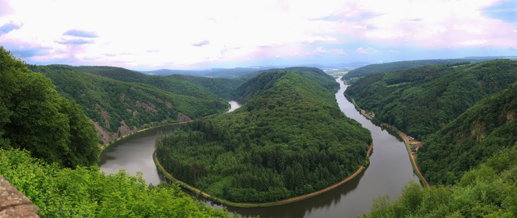 Saarschleife Panorama by rocky2404