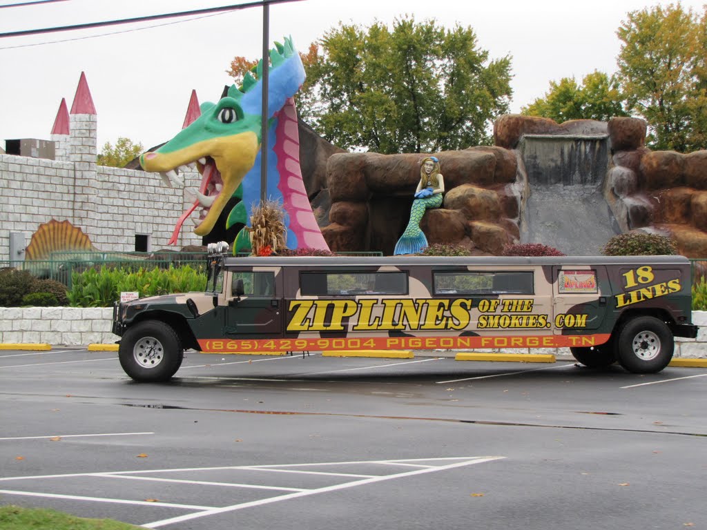 A "Sporty" Hummer used for advertising...Pigeon Forge, Tennessee...USA by Sarah O