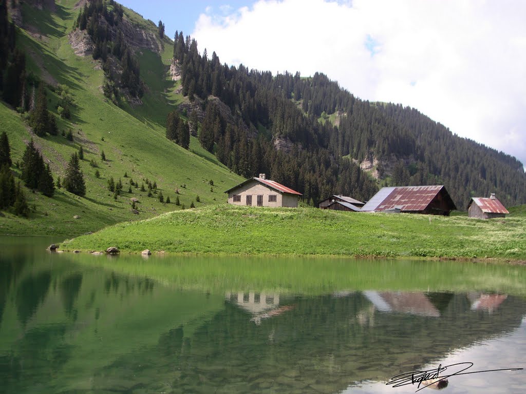 Reflet dans le lac de Gers by Xav74