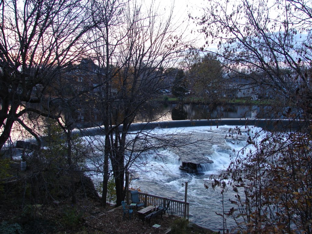 October - Falls on Mississippi River, Carleton Place, Ontario by gerenr