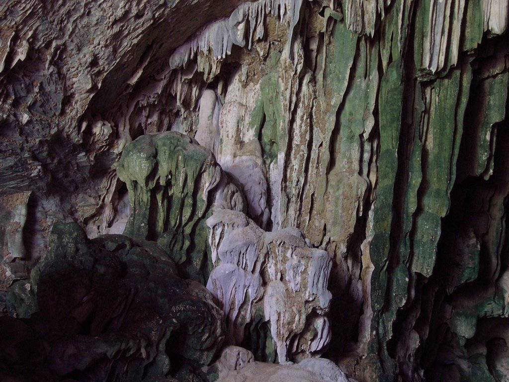 Stalactite in the cave by darkflyrobin