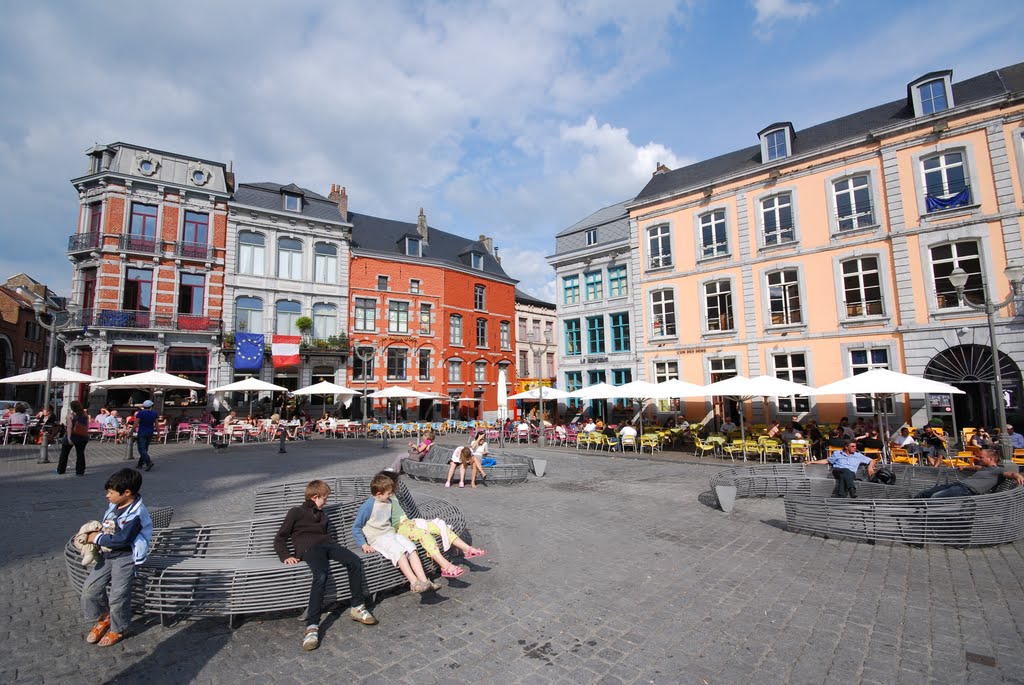 Grand'Place de Mons by Jean-Baptiste Engelk…