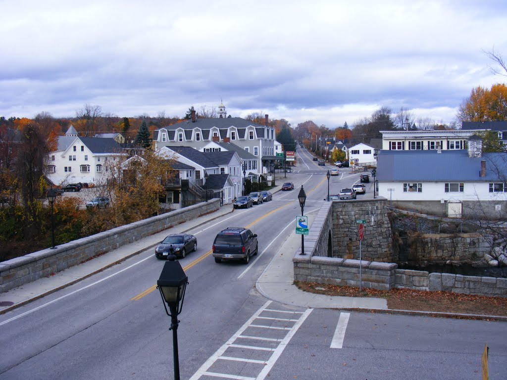 The arched bridge in Henniker. by JBTHEMILKER