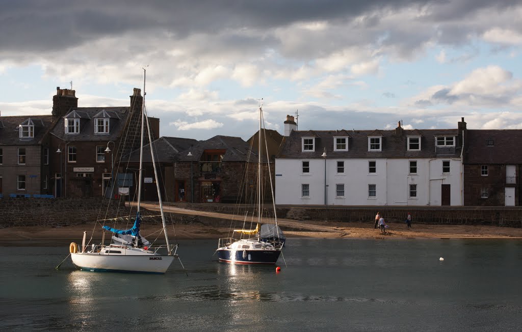 Evening light on the harbour by Ian Stansfield