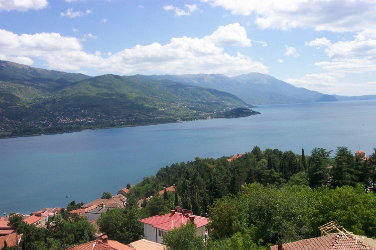 Ohrid Lake,vew from Varosh by Zvonko Petroski