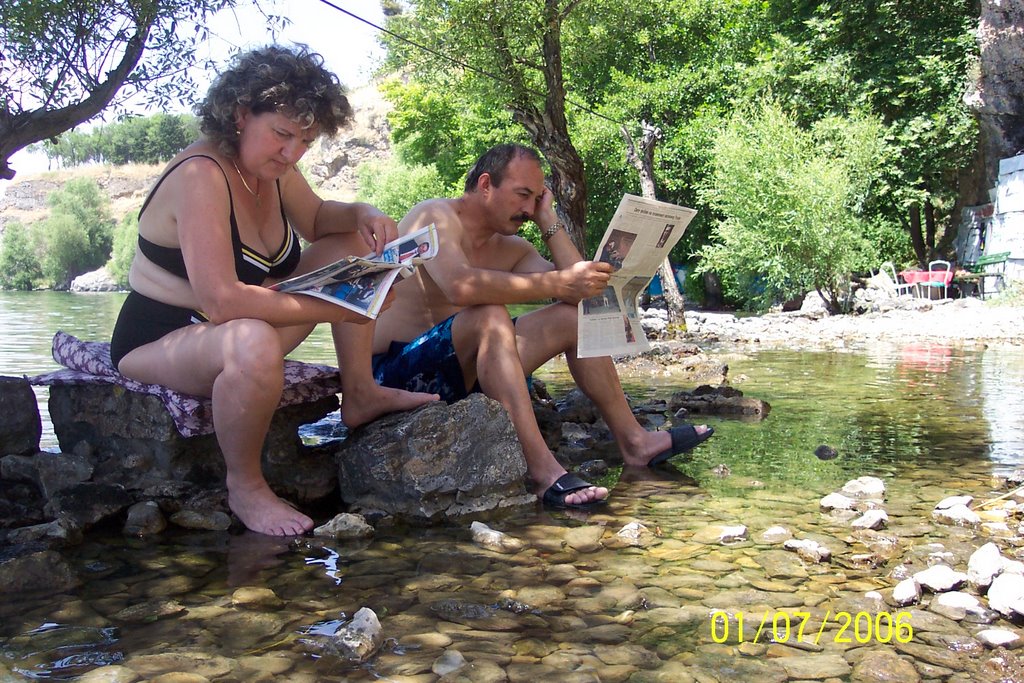 Stevka and Vlatko in Ohrid by Zvonko Petroski