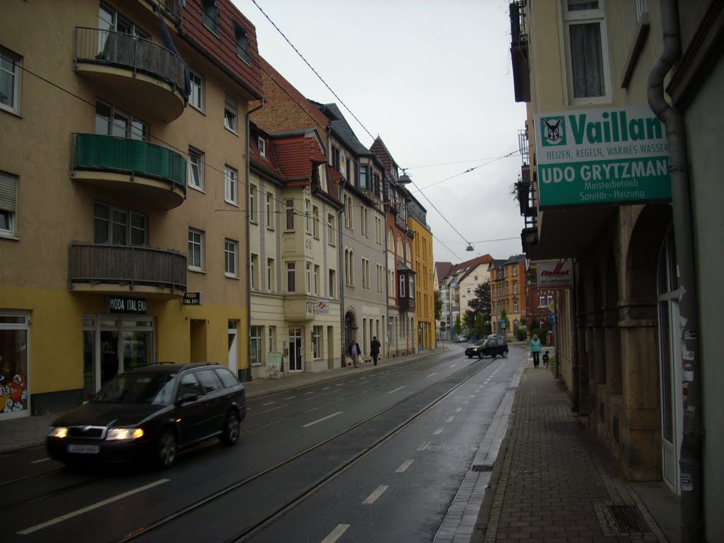 Jena. Karl-Liebknecht-Straße by Mykola Czerjoszyn