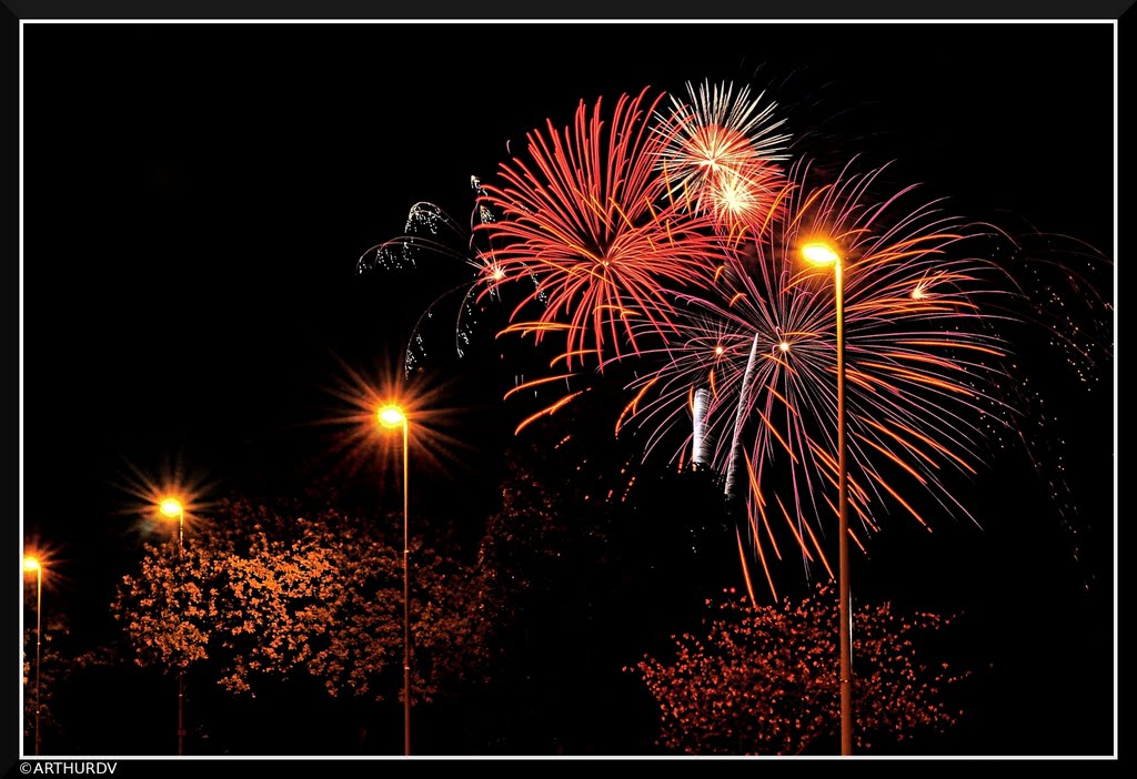 Tall Ships fireworks 2010, Antwerp by © ARTHURdXYV