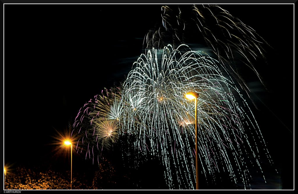 Tall Ships fireworks 2010, Antwerp by © ARTHURdXYV