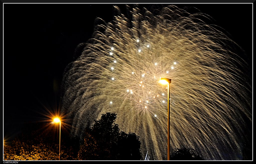 Tall Ships fireworks 2010, Antwerp by © ARTHURdXYV