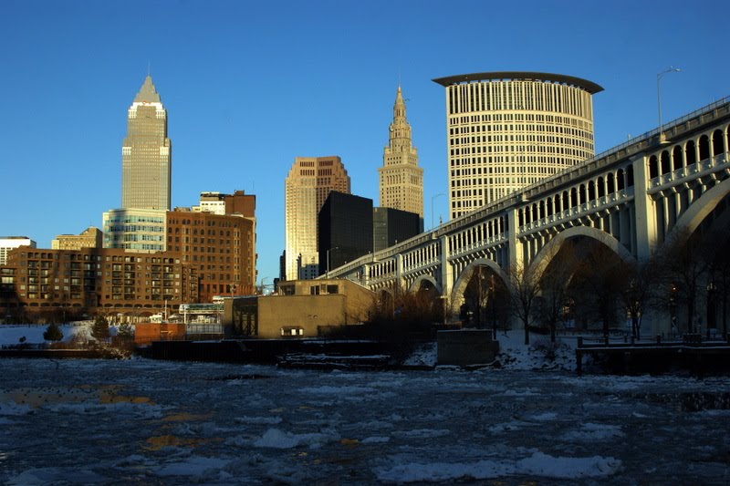 Cleveland From The Flats by RBodnar