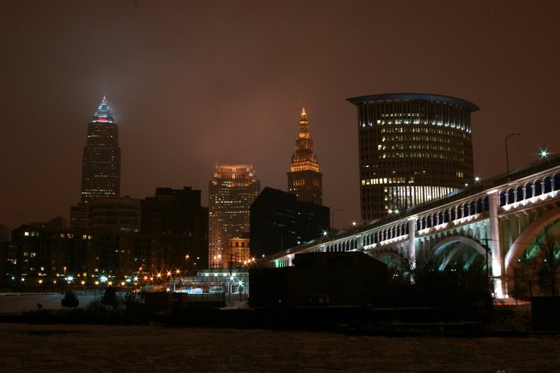 Cleveland on a Cold Night by RBodnar